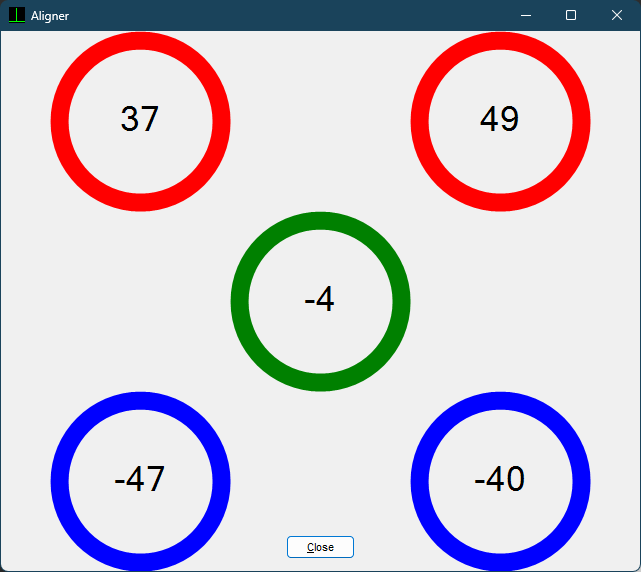 Expanded aligner window